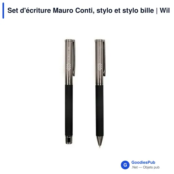 Set d'écriture personnalisable Mauro Conti avec logo | Willie - Image 10