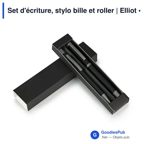 Set d'écriture, stylo bille et roller | Elliot