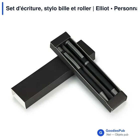 Set d'écriture, stylo bille et roller | Elliot - Image 1