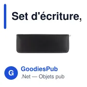 Set d'écriture personnalisable avec logo - Stylo bille et roller Aurevin - Miniature 3