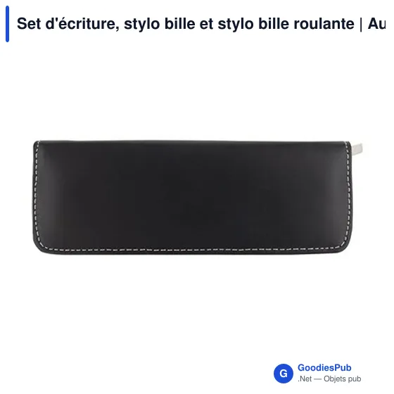 Set d'écriture personnalisable avec logo - Stylo bille et roller Aurevin - Image 3