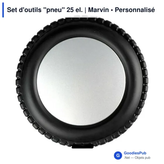 Set d'outils personnalisable en forme de pneu 25 pièces - Marvinavec logo - Image 5