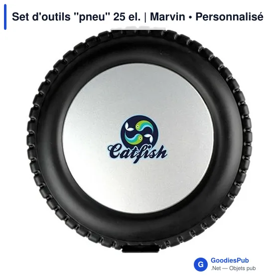 Set d'outils personnalisable en forme de pneu 25 pièces - Marvinavec logo - Image 6