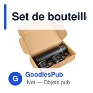 Set de bouteille isotherme et tasses personnalisables avec logo - Miniature 8
