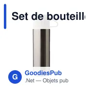 Set de bouteille isotherme et tasses personnalisables avec logo - Miniature 10
