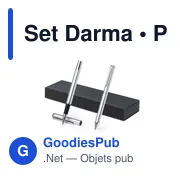 Stylo personnalisable avec logo pour entreprises - Set Darma - Miniature 1