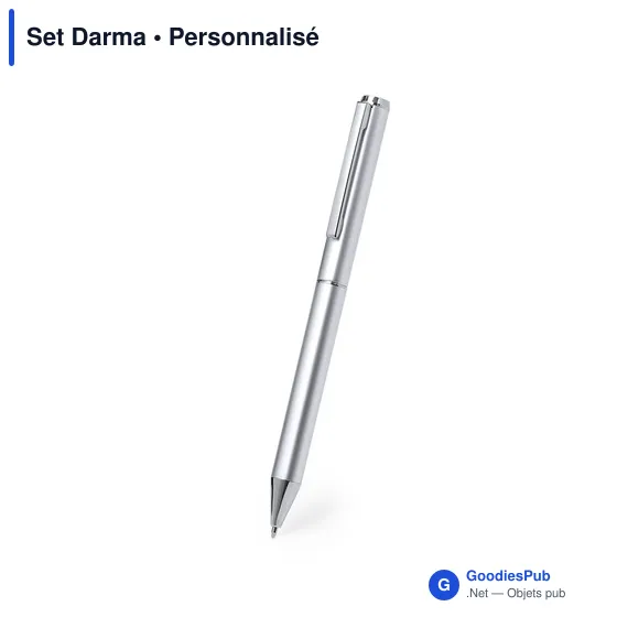 Stylo personnalisable avec logo pour entreprises - Set Darma - Image 3
