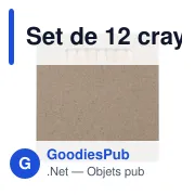 Set de 12 crayons personnalisables avec logo - Devin - Miniature 1