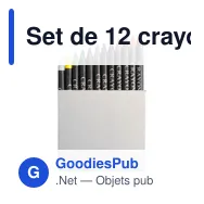 Set de 12 crayons personnalisés avec logo - Paulina - Miniature 1