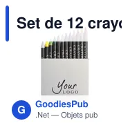 Set de 12 crayons personnalisés avec logo - Paulina - Miniature 2