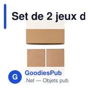 Set de 2 jeux de cartes en carton recyclé Arwen - Miniature 1