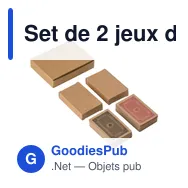 Set de 2 jeux de cartes en carton recyclé Arwen - Miniature 2