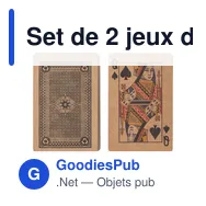 Set de 2 jeux de cartes en carton recyclé Arwen - Miniature 5