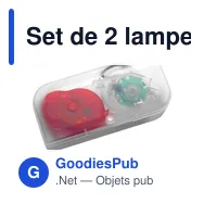 Set de 2 lampes pour vélo Amira - Miniature 1
