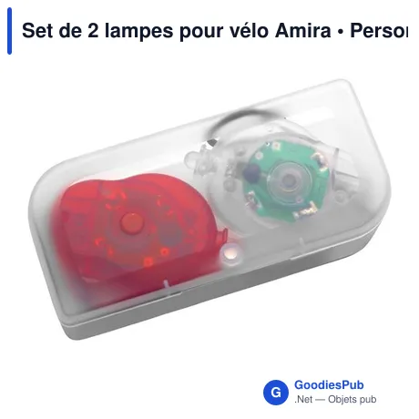 Set de 2 lampes pour vélo Amira