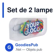 Set de 2 lampes pour vélo Amira - Miniature 2