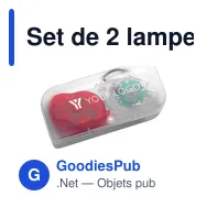 Set de 2 lampes pour vélo Amira - Miniature 7