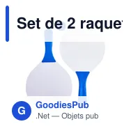 Set de 2 raquettes de plage Eliza - Miniature 1