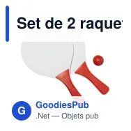 Set de 2 raquettes de plage Eliza - Miniature 7