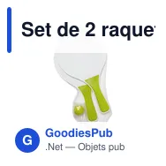 Set de 2 raquettes de plage Eliza - Miniature 9