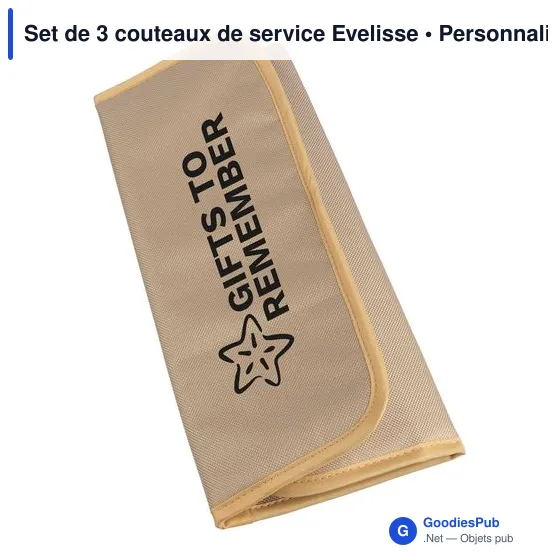 Set de 3 couteaux de service personnalisables Evelisse avec logo - Image 11