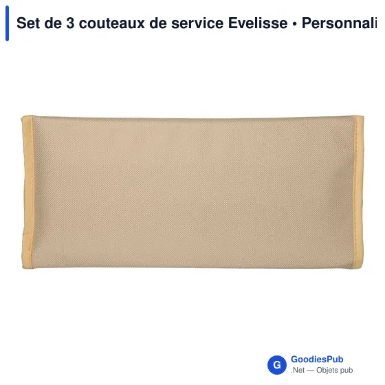 Set de 3 couteaux de service personnalisables Evelisse avec logo - Image 6
