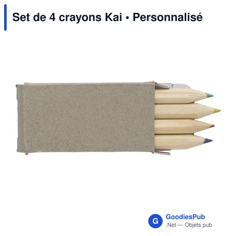 Set de 4 crayons Kai