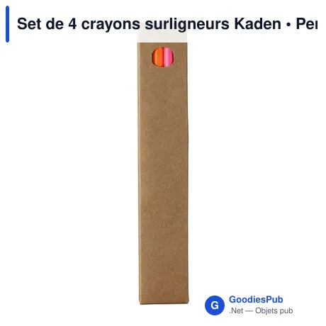 Set de 4 crayons surligneurs Kaden