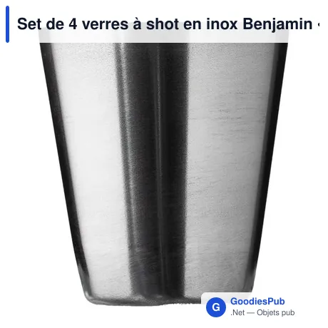 Set de 4 verres à shot en inox Benjamin