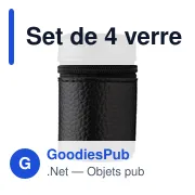 Set de 4 verres à shot en inox Benjamin - Miniature 3
