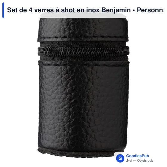 Set de 4 verres à shot en inox Benjamin - Image 3