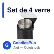 Set de 4 verres à shot en inox Benjamin - Miniature 4