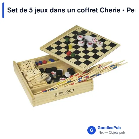 Set de 5 jeux dans un coffret Cherie