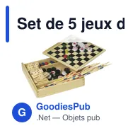 Set de 5 jeux dans un coffret Cherie - Miniature 3