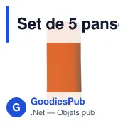 Set de 5 pansements Pocket - Miniature 1