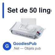 Lingettes désinfectantes personnalisables Estella avec logo - Miniature 3