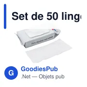 Lingettes désinfectantes personnalisables Estella avec logo - Miniature 7