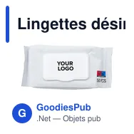Lingettes désinfectantes personnalisables Estella avec logo - Miniature 9