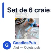 Set de 6 craies personnalisables Ottilie avec logo - Miniature 3