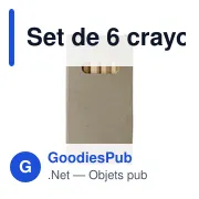 Set de 6 crayons Gigi - Miniature 1