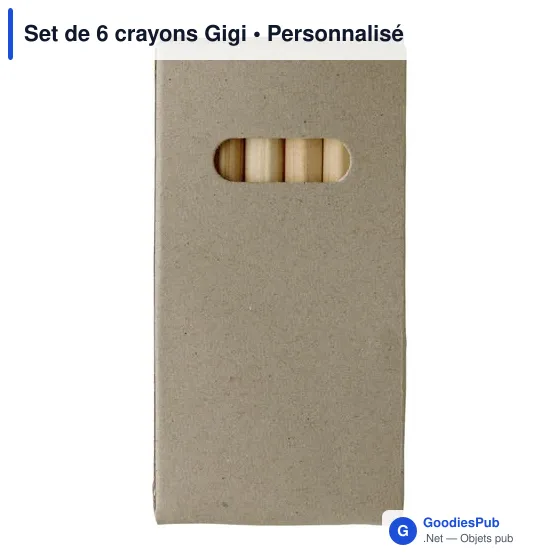 Set de 6 crayons Gigi - Image 1