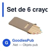 Set de 6 crayons Gigi - Miniature 2