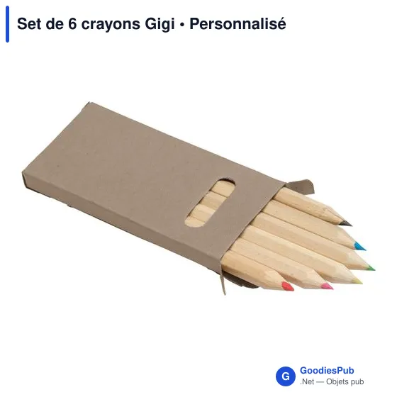 Set de 6 crayons Gigi - Image 2
