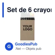 Set de 6 crayons personnalisables avec logo - Selena - Miniature 3