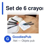 Set de 6 crayons personnalisables avec logo - Selena - Miniature 5