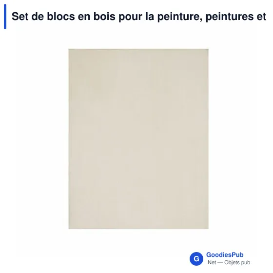 Set de blocs en bois personnalisable pour peinture avec logo | Priya - Image 8