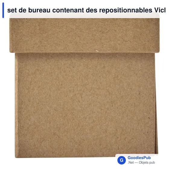 Stylo personnalisable avec logo pour bureau - Set de bureau Vicky - Image 3