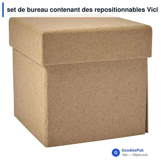 Stylo personnalisable avec logo pour bureau - Set de bureau Vicky - Image 4