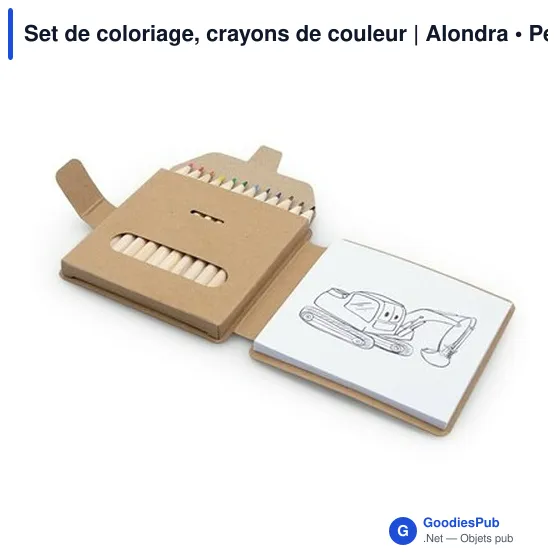 Set de coloriage personnalisable avec logo | Alondra - Image 1