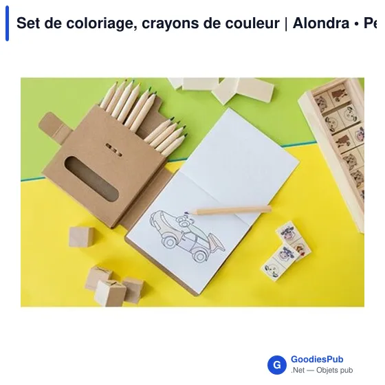 Set de coloriage personnalisable avec logo | Alondra - Image 2
